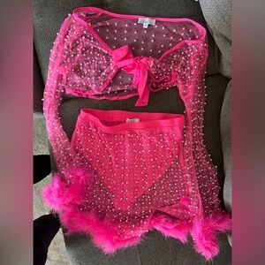 HOT PINK TWO PIECE SET